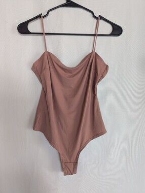Urban Outfitters Medium Dusty Rose Pink Body Bodysuit Lighweight Thin Straight